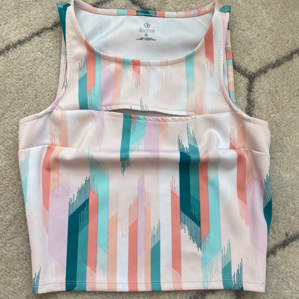 Night out crop top with chest opening